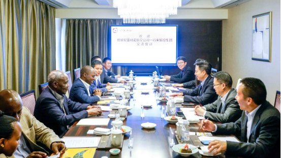 坦桑尼亚驻华参赞一行到尊龙集团官网集团互换座谈